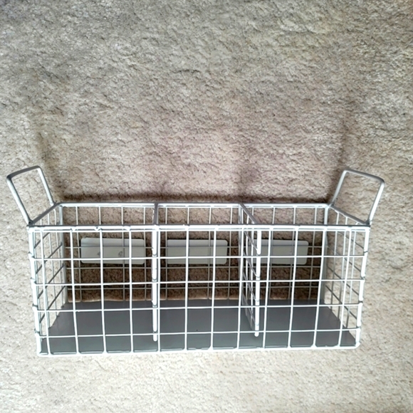 Rae Dunn Rustic 3 Section Utensil Holder: Fork, Knife, Spoon - Picture 5 of 6